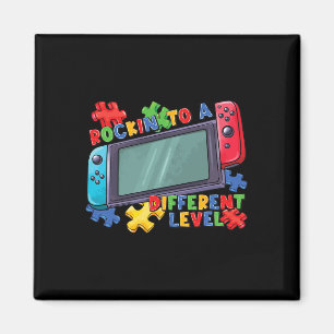 To A Different Level Gamer 2024 Video Game Autism Magnet