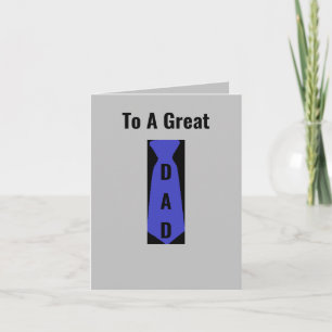 To A Great Dad Greeting Card