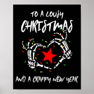 To A Lousy Christmas And A Crappy New Year (anti X Poster