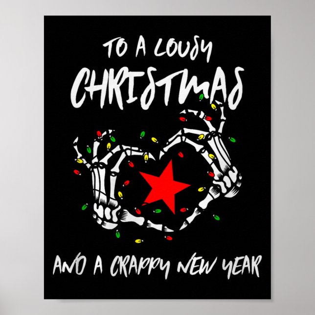 To A Lousy Christmas And A Crappy New Year (anti X Poster (Front)