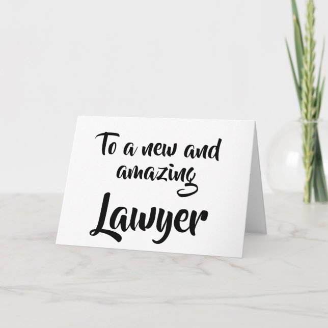 To a new and amazing Lawyer graduation card (Front)