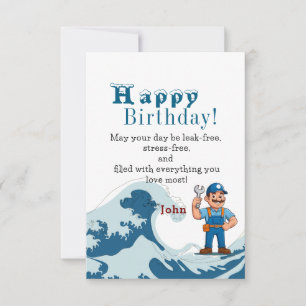 To a Plumber  Card