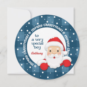 To a Special Boy from Santa Claus. Christmas Cards