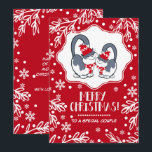 To a Special Couple at Christmas Greeting Cards<br><div class="desc">To a Special Couple at Christmas. Cute Kitten Couple design Christmas Flat Greeting Card with personalised greeting. Matching cards,  favours and gifts available in the Christmas & New Year Category of our store.</div>