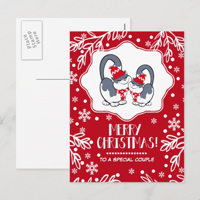 To a Special Couple at Christmas Postcards (Front/Back)