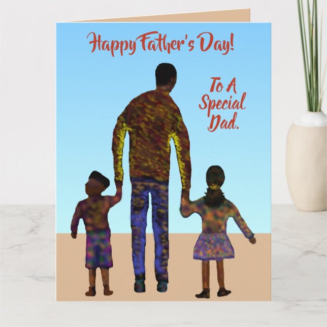 To A Special Dad African American Father's Day Card (Front)