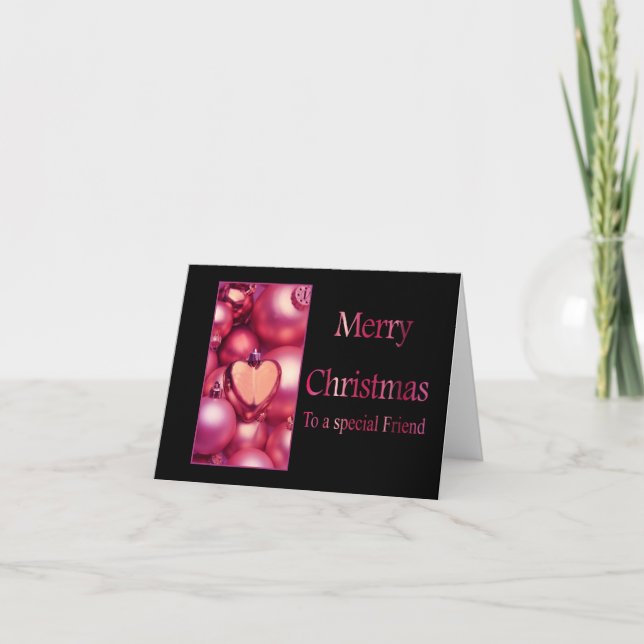 To a Special Friend Merry Christmas card (Front)