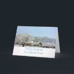 To a Special Friend Merry Christmas card<br><div class="desc">Christmas 'Tis the season to party and celebrate: Merry Christmas! Surprise your nearest and dearest, your friends, co-workers, neighbours or even your boss with a special card. Many different designs available: from a modern collage photography card, mixing ornaments and winter landscapes, a classic vintage christmas theme or a more modern...</div>