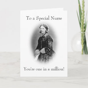 To a Special Nurse-Florence Nightingale Thank You Card