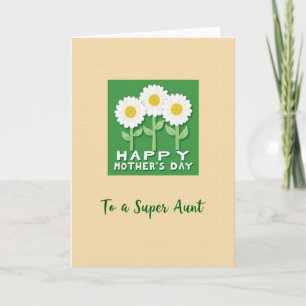 To A Super Aunt Day Design Card