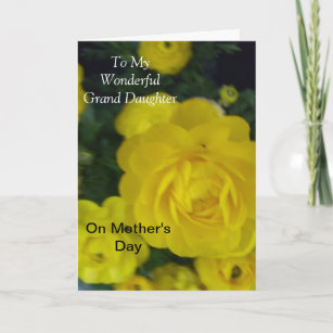 To a Wonderful Grand Daughter Card