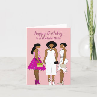 To A Wonderful Sister Birthday Card
