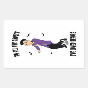 To All The Ghouls I've Loved Before Rectangular Sticker