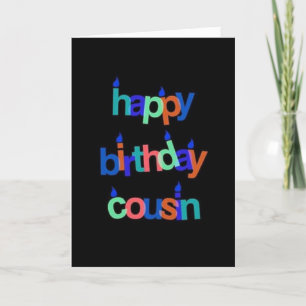 TO AN "AMAZING COUSIN" ON YOUR BIRTHDAY CARD