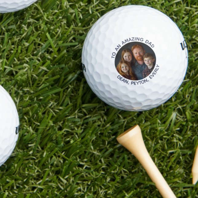To an Amazing Dad on Father’s Day Custom Photo Golf Balls (Creator Uploaded)