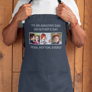 To an Amazing Dad on Father’s Day Custom Photos Apron