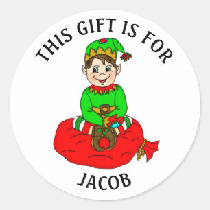 To and From Christmas Elf Gift Tag