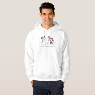 To Antarctica white hooded sweatshirt