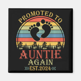 To Auntie Again Est 2024 Pregnancy Announcement  Magnet