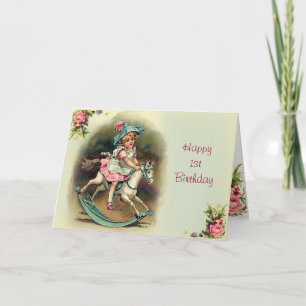 To Banbury Cross First Birthday Card