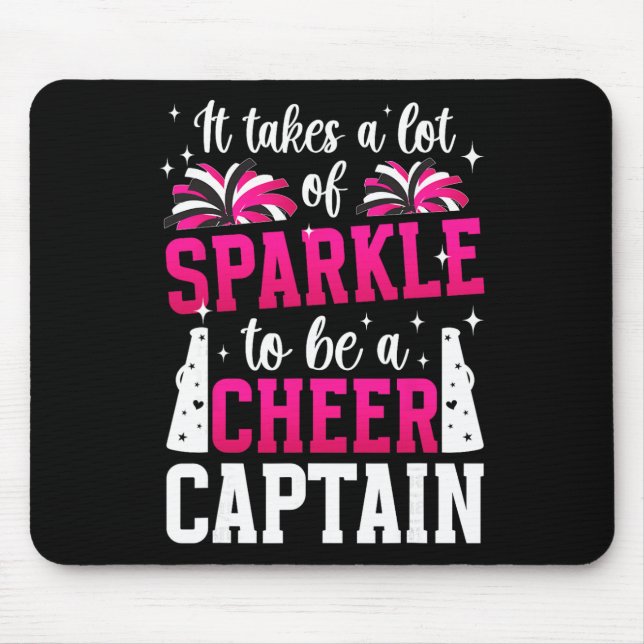 To Be A Cheer Captain Cheerleader Captain  Mouse Mat (Front)