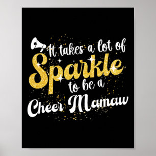 To Be A Cheer Mamaw Grandma Mamaw Of A Cheerleader Poster