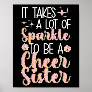 To Be A Cheer Sister Of A Cheerleader Sister Poster