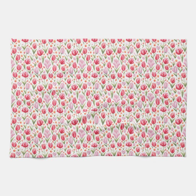 To Be A Flower, You Must Endure The Rain Tea Towel (Horizontal)
