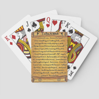 To Be A Witch Pagan Playing Cards Set