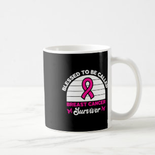 To Be Called Breast Cancer Survivor Pink Butterfly Coffee Mug