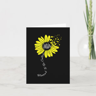 To Be Called Grandma Mothers Day Sunflower Family  Card