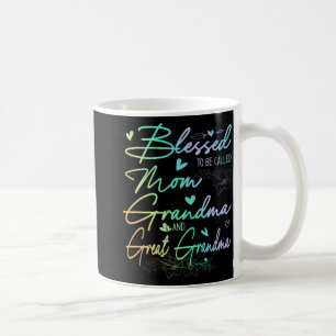 To Be Called Mum Grandma And Great Grandma Floral Coffee Mug