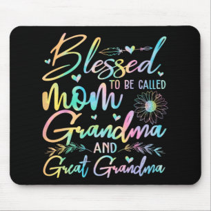 To Be Called Mum Grandma And Great Grandma Flower Mouse Mat