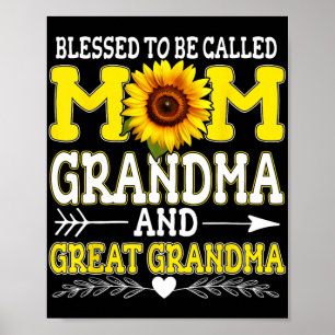 To Be Called Mum Grandma Great Grandma Mother's Da Poster