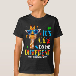 To be different autism awareness cute giraffe T-Shirt