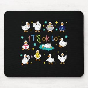 To be different autism goose special education mouse mat