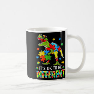 to Be Different Dinosaur Autism Awareness Kids Coffee Mug