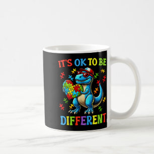 to Be Different Dinosaur Autism Awareness Kids Coffee Mug