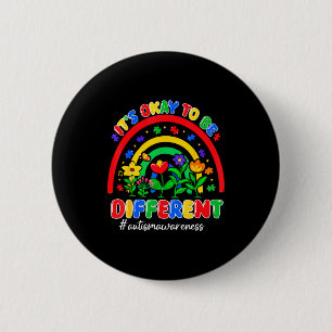 To be different puzzle autism awareness men women 6 cm round badge