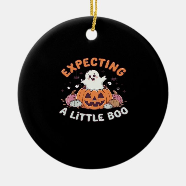 To Be Expecting Little Boo Ceramic Tree Decoration (Front)