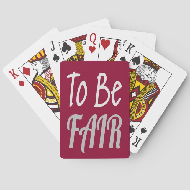 To Be Fair LetterKenny Playing Cards (Back)