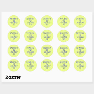 To be Number One Classic Round Sticker