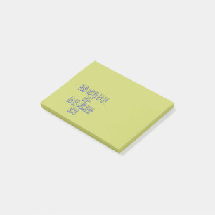 To Be Number One Post-it Notes