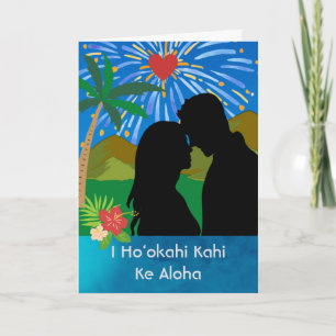 To be one in love Hawaiian Thanks to Girlfriend Card