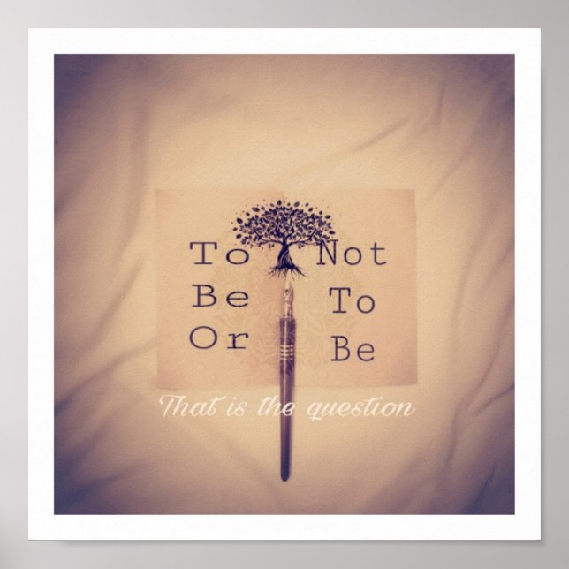 To be or not to be poster (Front)