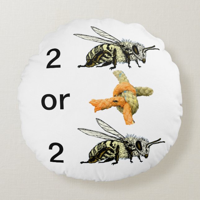 To be or not to be round cushion (Front)