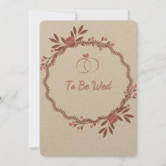 To be Wed Holiday Card