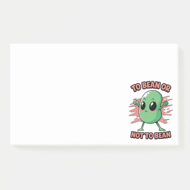 To bean or not to bean post-it notes (Front)