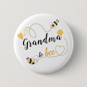 to Bee 6 Cm Round Badge