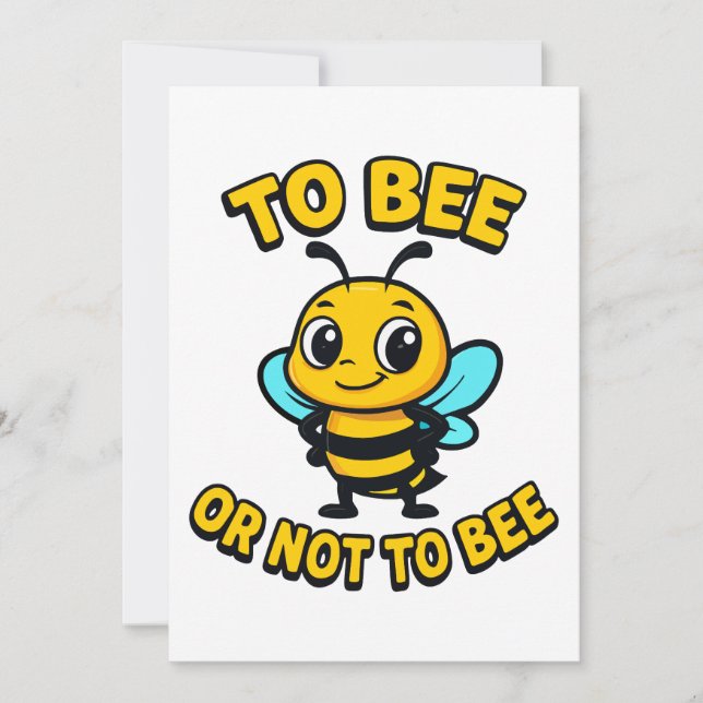 To bee or not to bee invitation (Front)